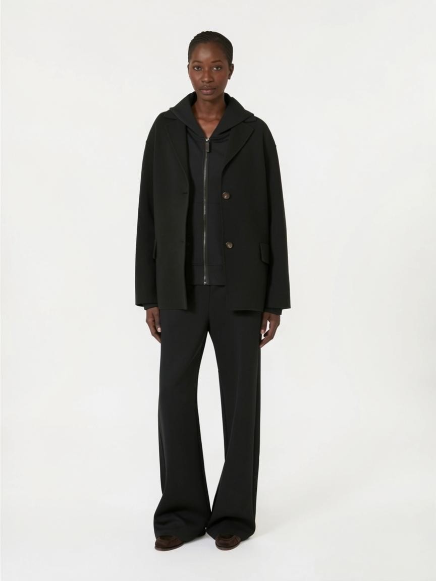 'S MAX MARA Pantalone ampio in jersey double SMMBALI 005 S MAX MARA 