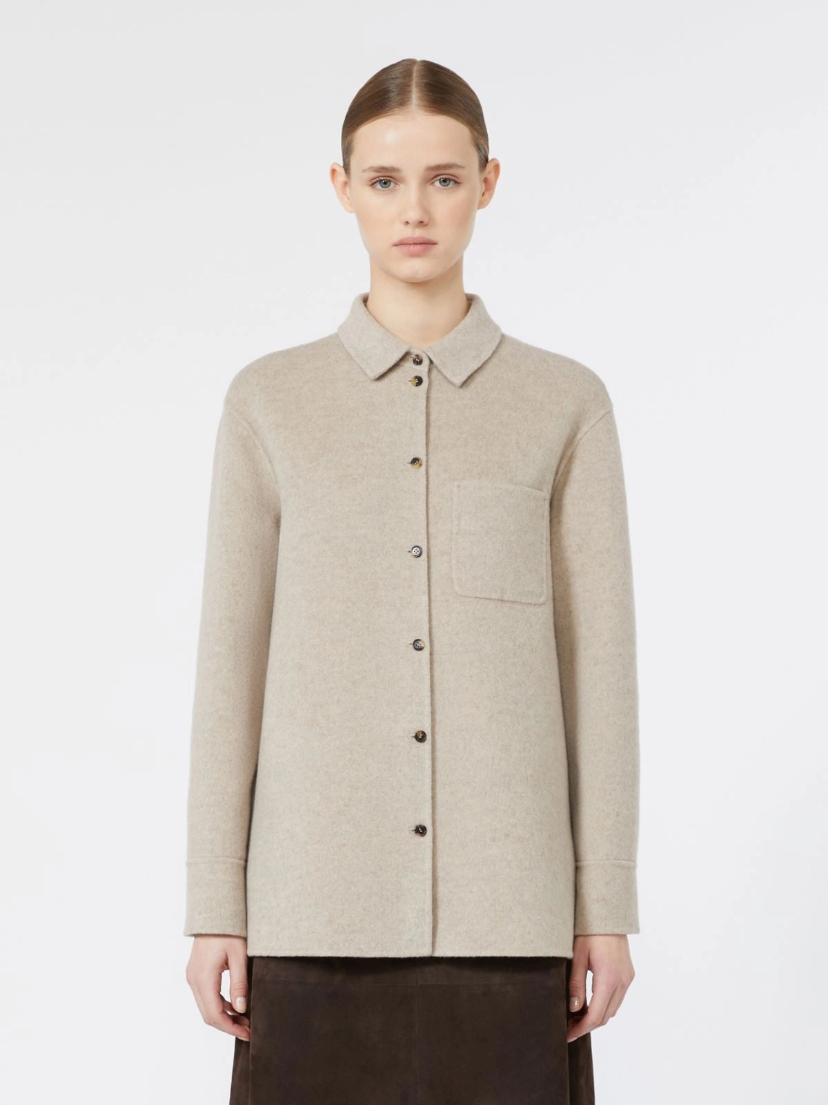 'S MAX MARA Giacca in drap di lana e cashmere SMMCOBALTO 001 S MAX MARA 