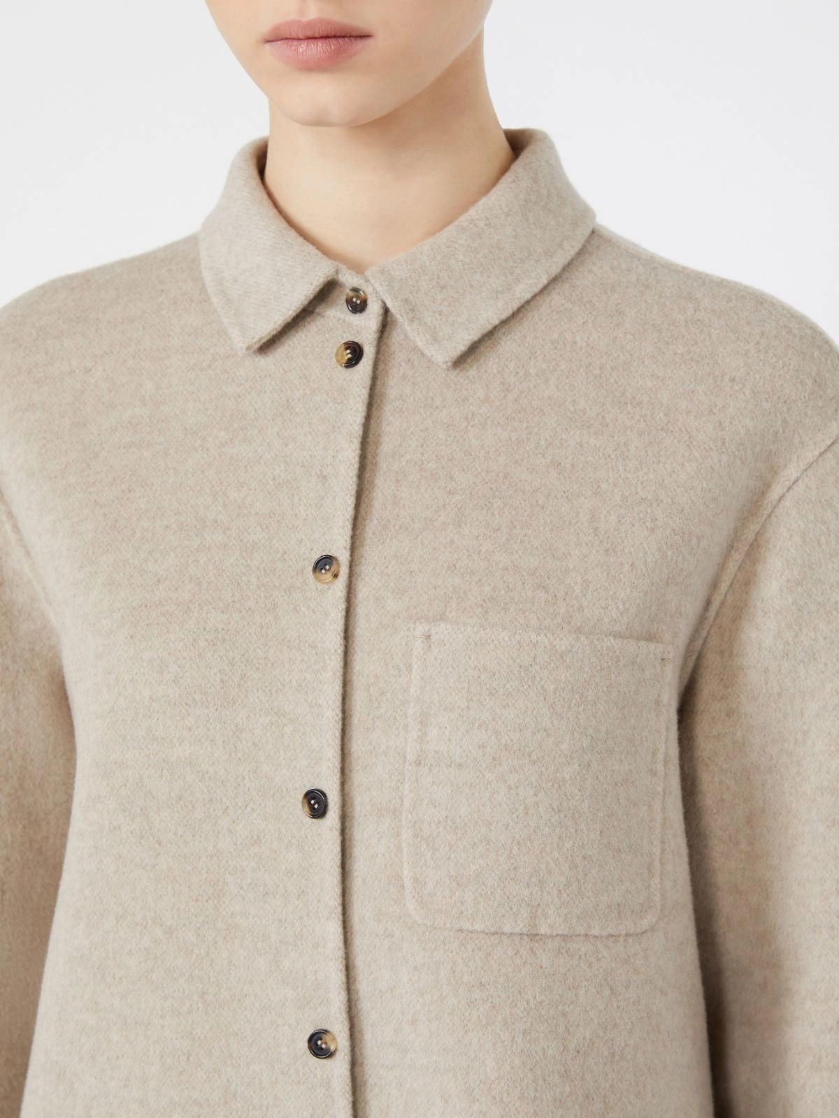 'S MAX MARA Giacca in drap di lana e cashmere SMMCOBALTO 001 S MAX MARA 