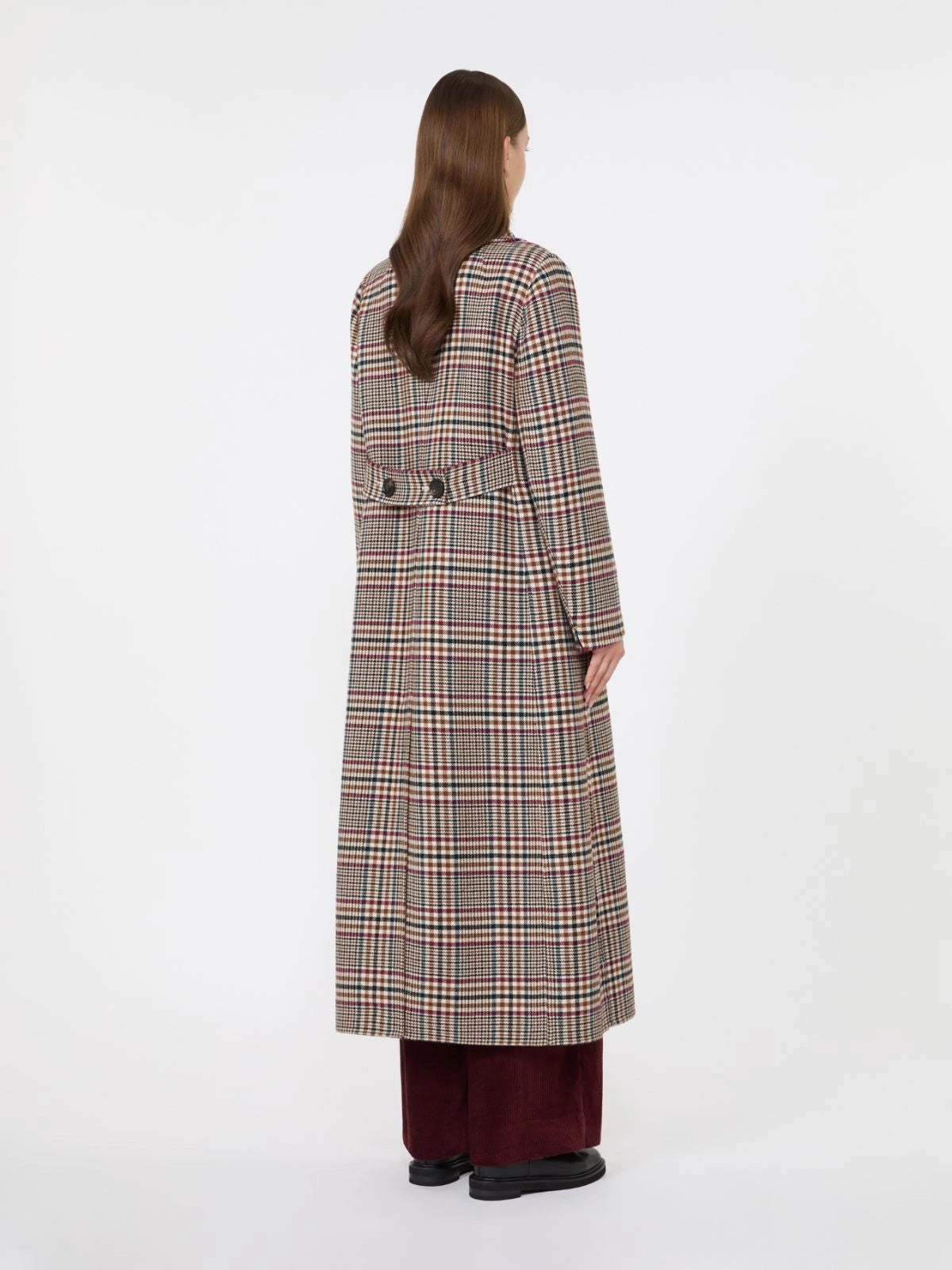 Cappotto in doppio di lana Check SMMCRISTINA 001 S MAX MARA 