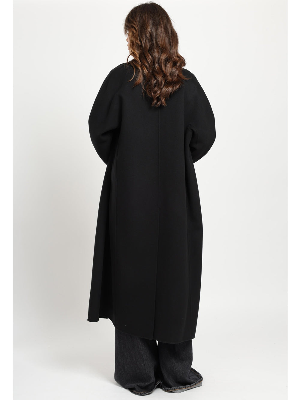 'S MAX MARA Cappotto lungo a vestaglia in drap di lana SMMPENELOPE 013 S MAX MARA 