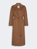 'S MAX MARA Cappotto lungo a vestaglia in drap di lana