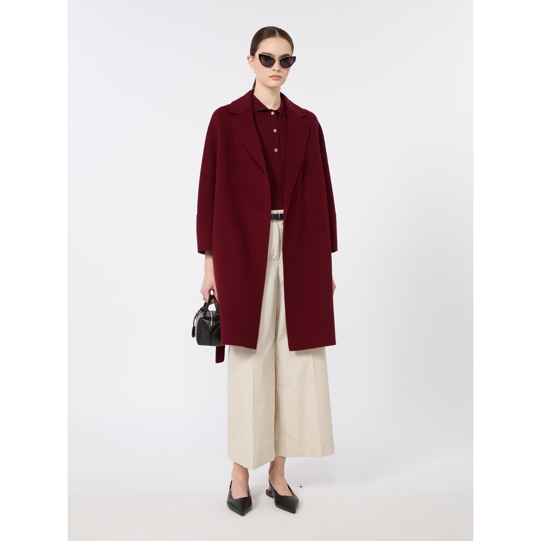 'S MAX MARA Polo in filato di cotone, seta e cachemire SMMPOMPOSA 002 S MAX MARA 