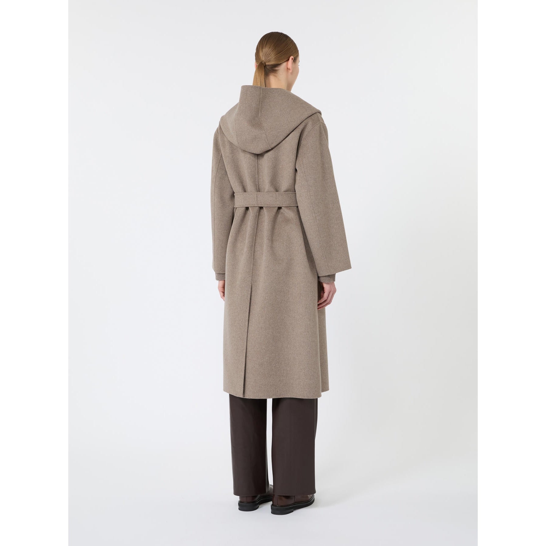 'S MAX MARA Cappotto in pura lana con cappuccio SMMROMOLO 044 S MAX MARA 