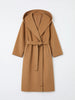 'S MAX MARA Cappotto in pura lana con cappuccio