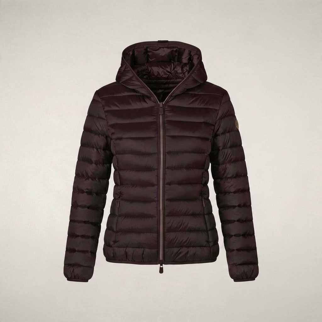 Piumino donna mod. Alexis marrone<BR/> D33620W 40009 SAVE THE DUCK 