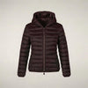 Piumino donna mod. Alexis marrone