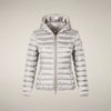 Piumino donna mod. Alexis beige chiaro