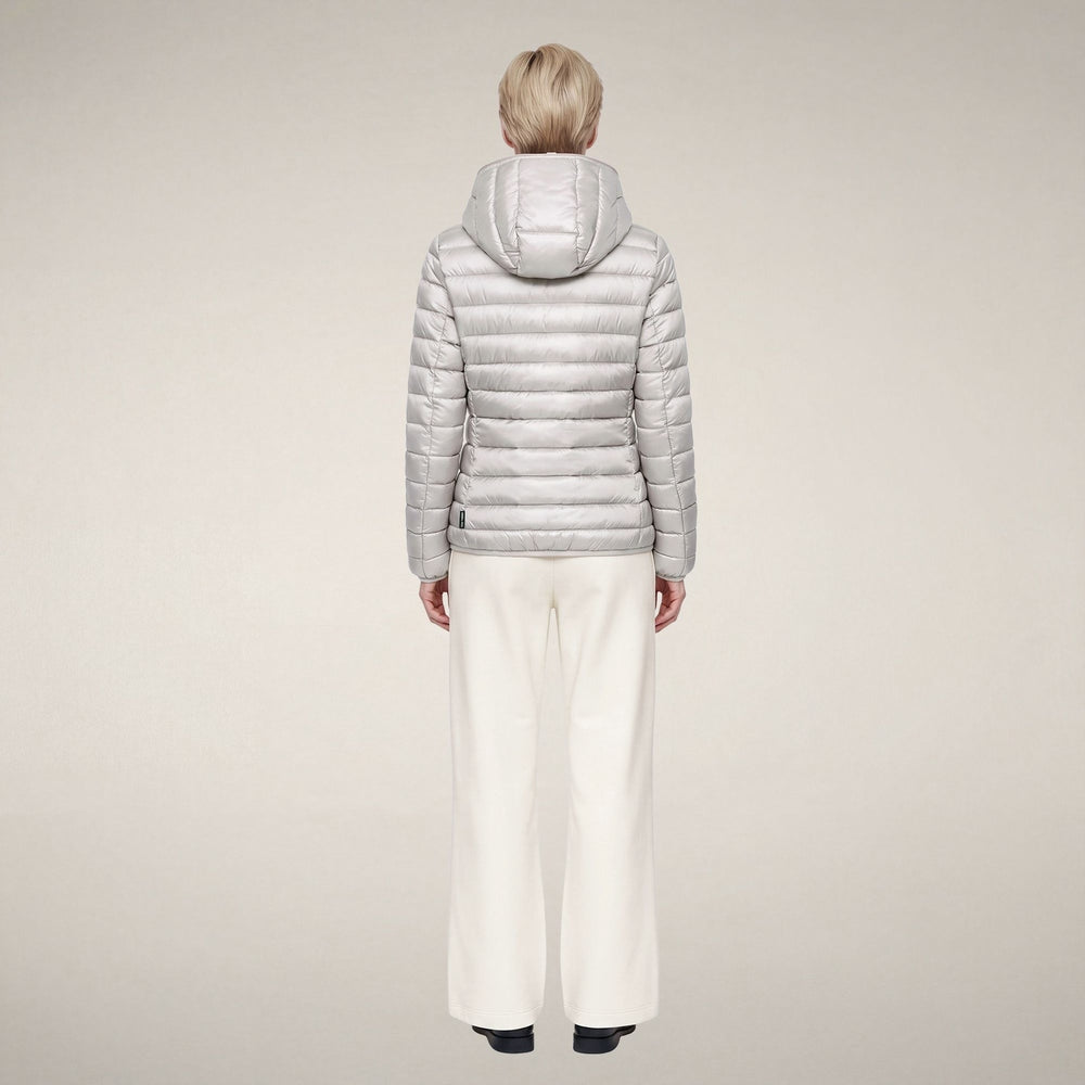 Piumino donna mod. Alexis beige chiaro<BR/> D33620W 40019 SAVE THE DUCK 