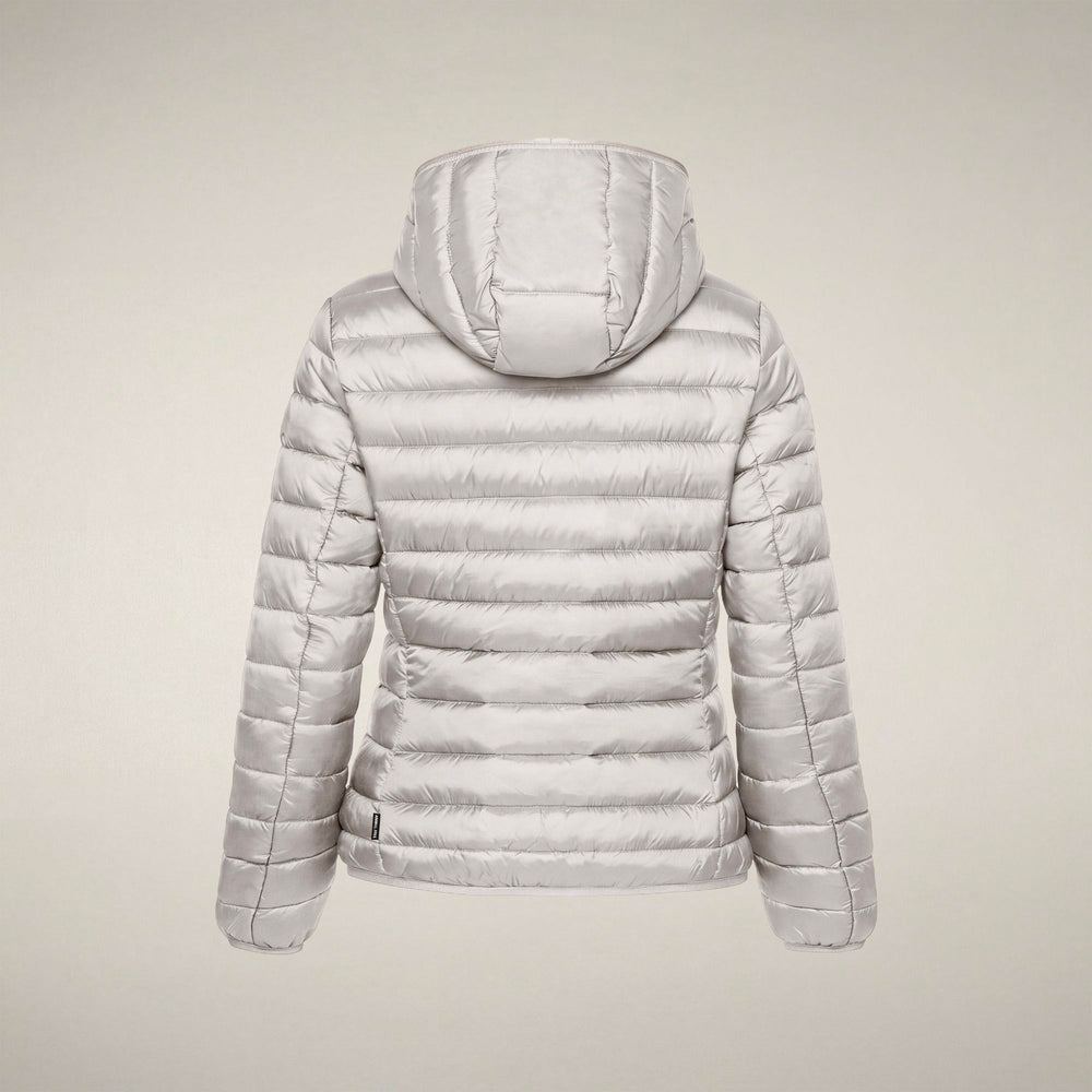 Piumino donna mod. Alexis beige chiaro<BR/> D33620W 40019 SAVE THE DUCK 