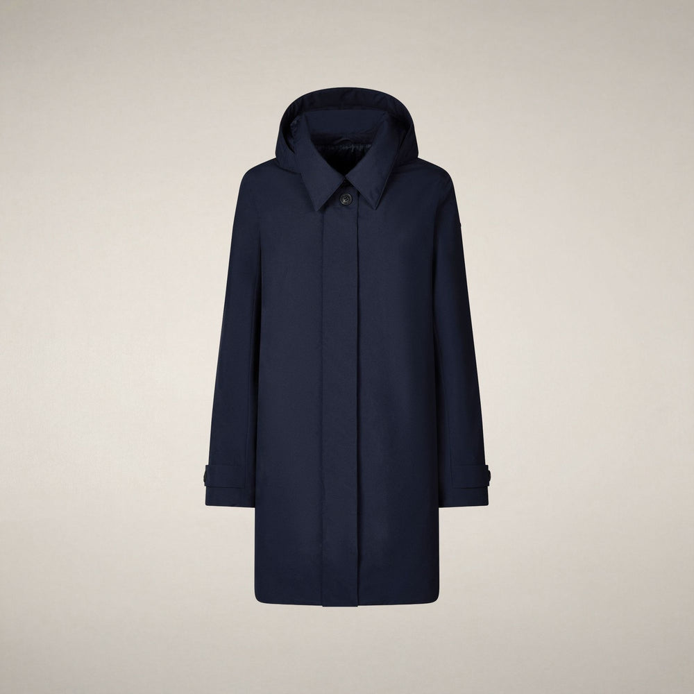 Impermeabile donna mod. Embie blu nero stardust<BR/> D42023W 90010 SAVE THE DUCK 