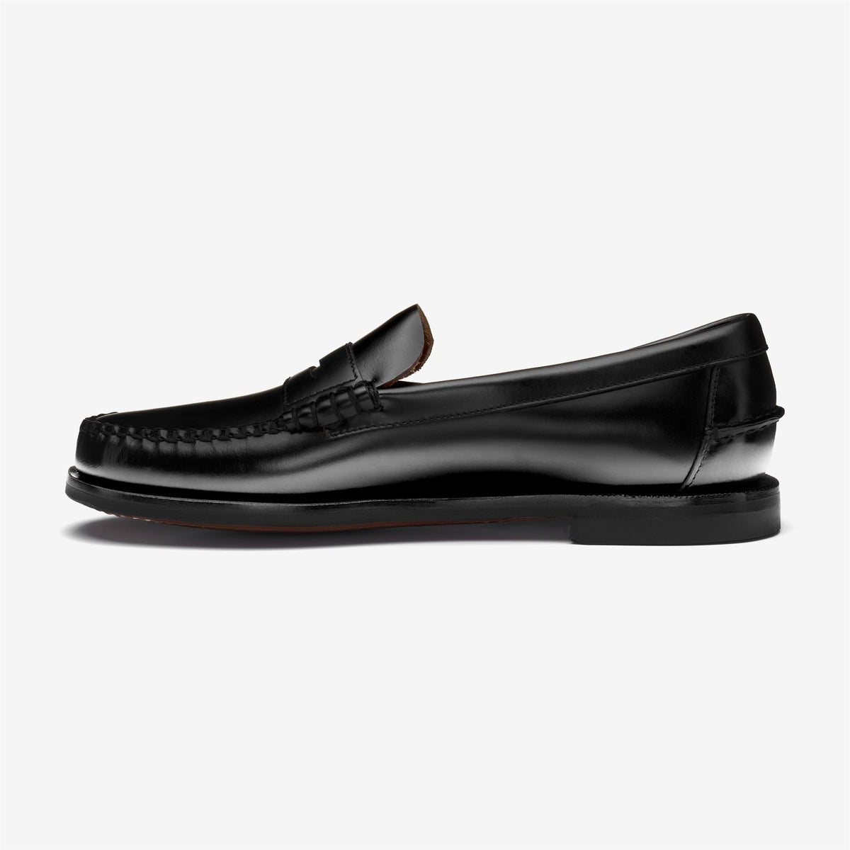 Mocassino Sebago senza lacci in pelle nero da donna 7001530 BLACK SEBAGO 