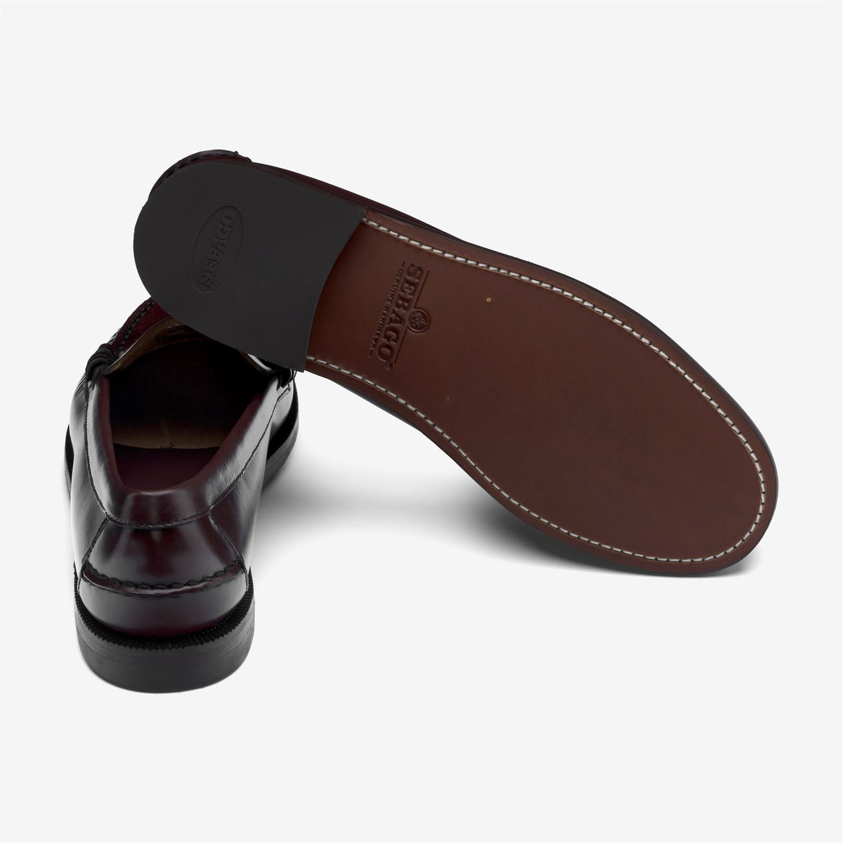 Mocassino Sebago senza lacci in pelle marrone da donna 7001530 COFFEE SEBAGO 
