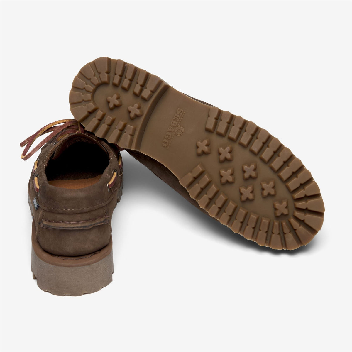 RANGER MUDDY WOMAN<BR/>Mocassino da barca Sebago  in nabuk marrone da donna 75116XW DARK BROWN SEBAGO 