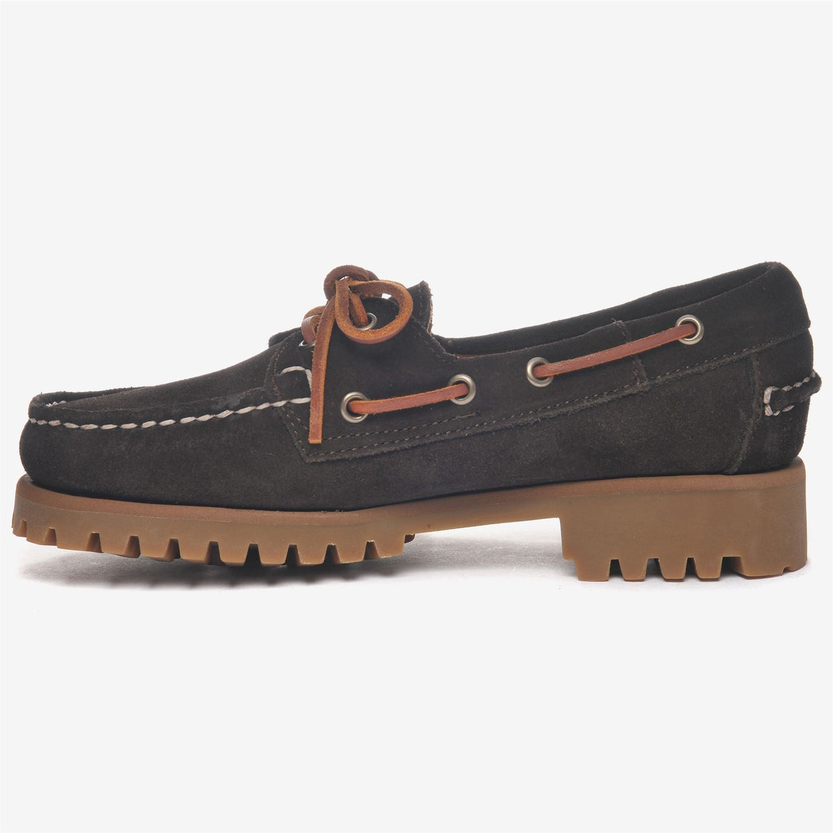 RANGER SUEDE WOMAN<BR/>Mocassino da barca Sebago  in camoscio marrone da donna 75125EW MOKA SEBAGO 