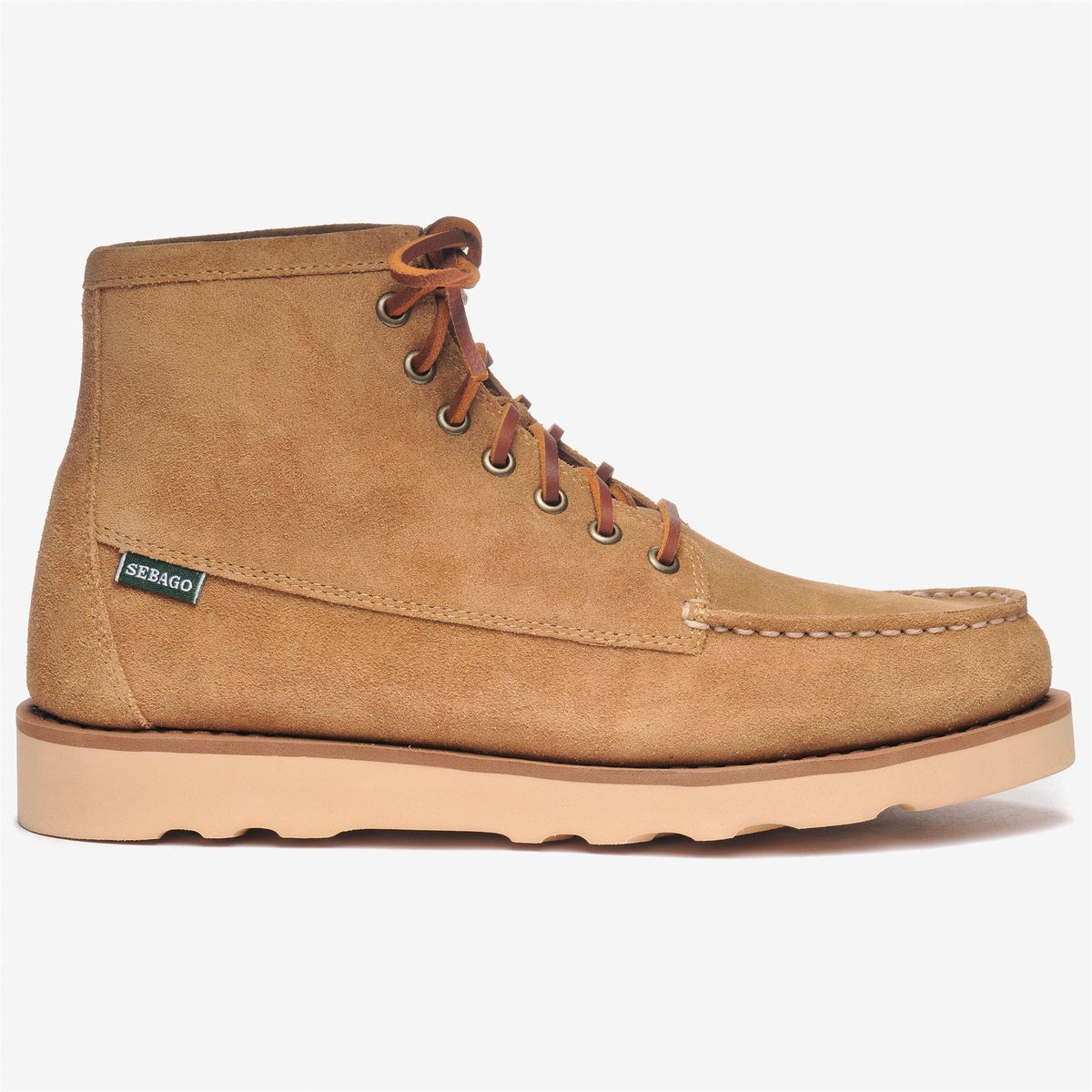 TALA MID SUEDE<BR/>Mocassino Sebago  in camoscio beige da uomo 76111SW BEIGE SEBAGO 