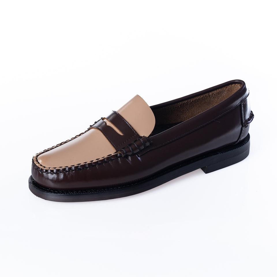 CLASSIC DAN PIGMENT WOMAN<BR/>Mocassino Sebago senza lacci in pellemarrone da donna 76112KW BROWN SEBAGO 