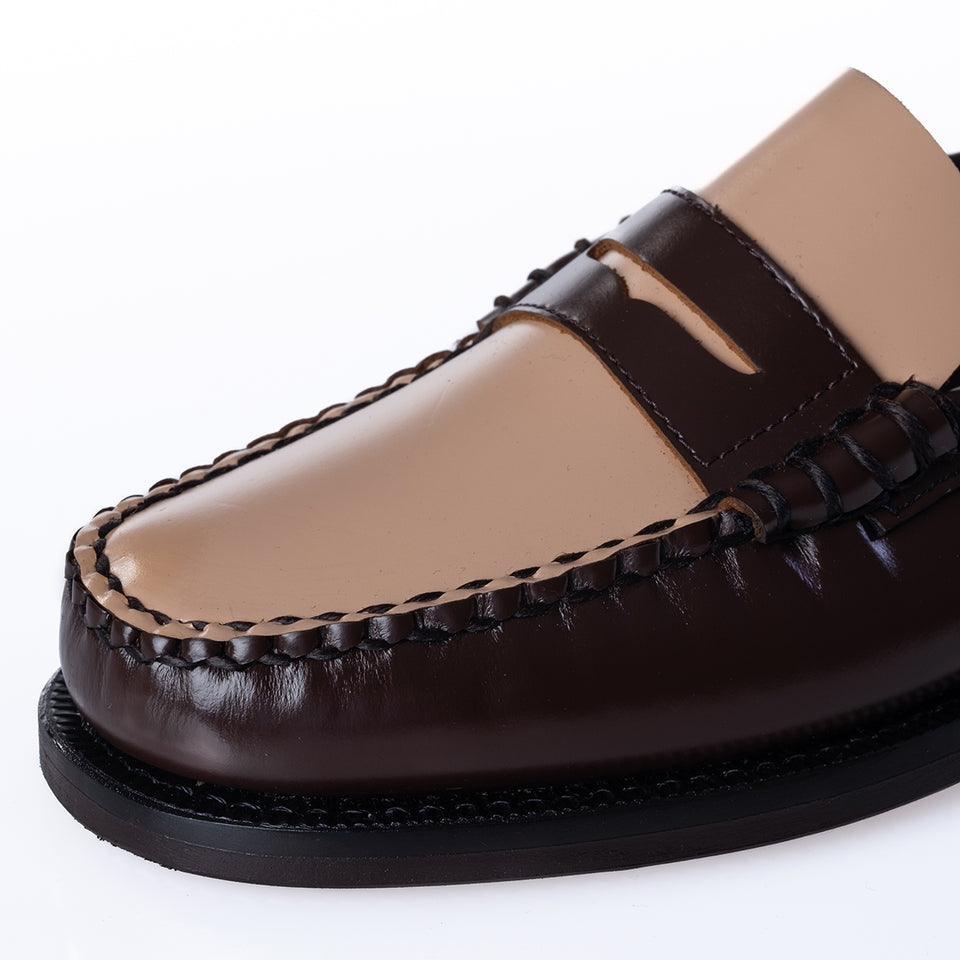 CLASSIC DAN PIGMENT WOMAN<BR/>Mocassino Sebago senza lacci in pellemarrone da donna 76112KW BROWN SEBAGO 