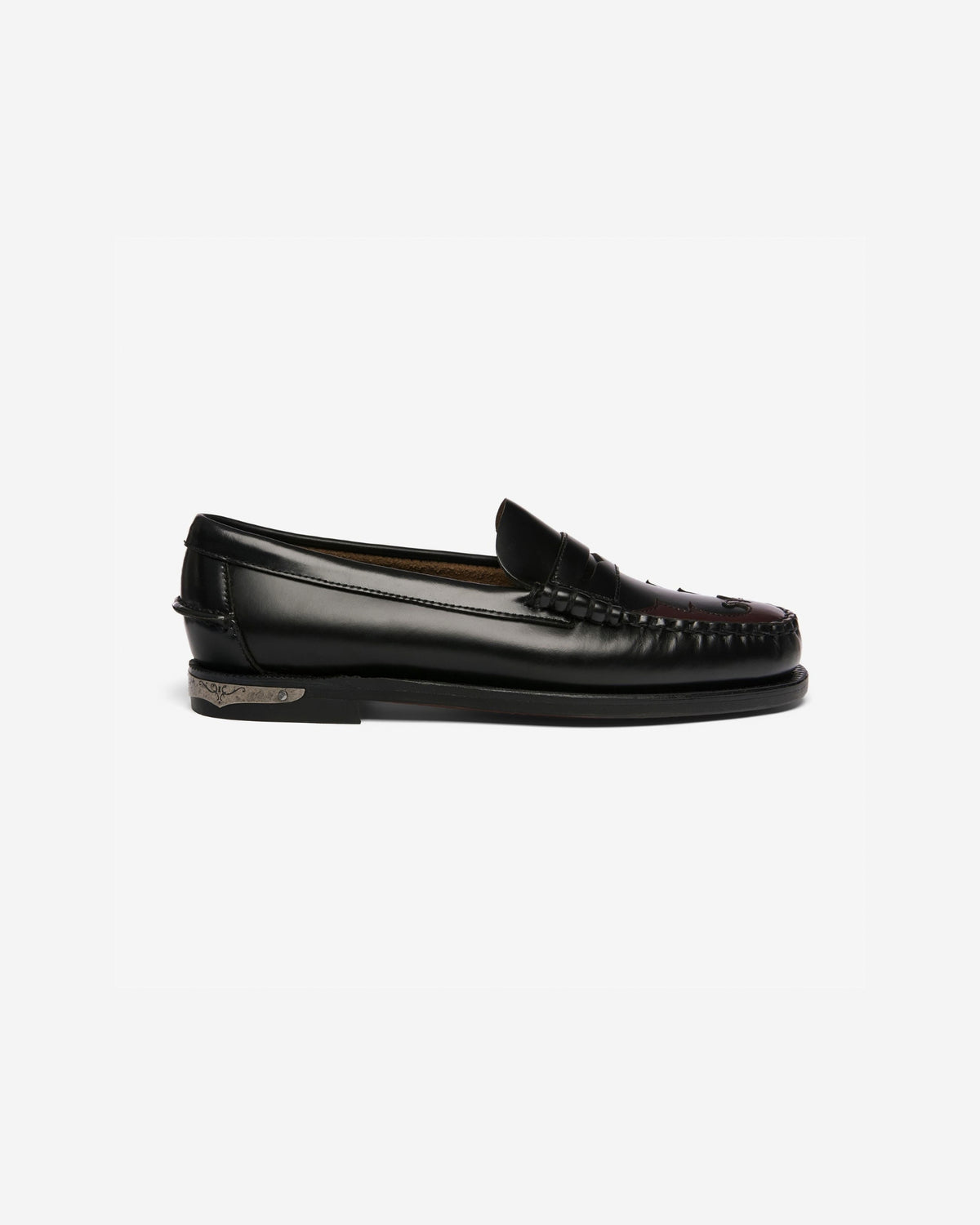DAN SCARABEO WOMAN<BR/>Mocassino Sebago in pelle nero da donna 76114YW BLACK SEBAGO 