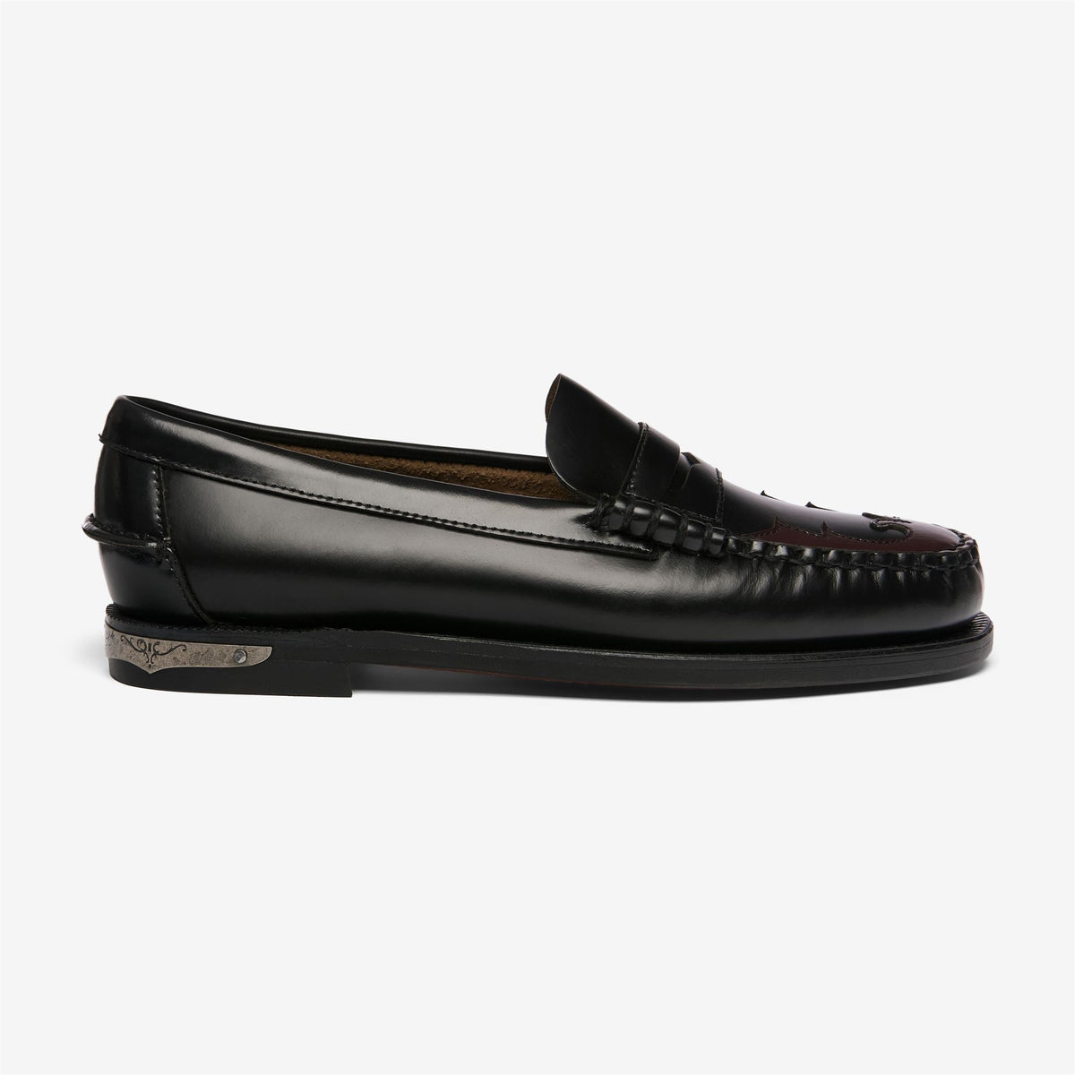 DAN SCARABEO WOMAN<BR/>Mocassino Sebago in pelle nero da donna 76114YW BLACK SEBAGO 