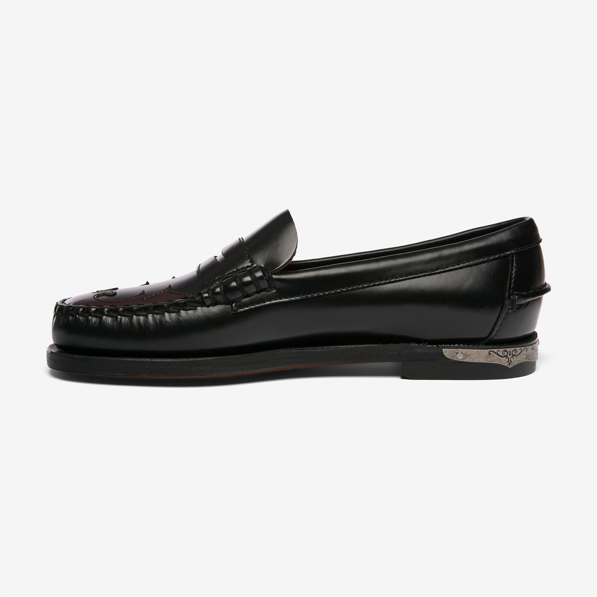 DAN SCARABEO WOMAN<BR/>Mocassino Sebago in pelle nero da donna 76114YW BLACK SEBAGO 