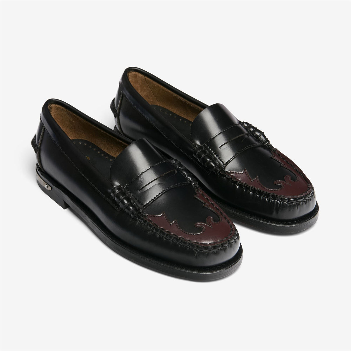 DAN SCARABEO WOMAN<BR/>Mocassino Sebago in pelle nero da donna 76114YW BLACK SEBAGO 