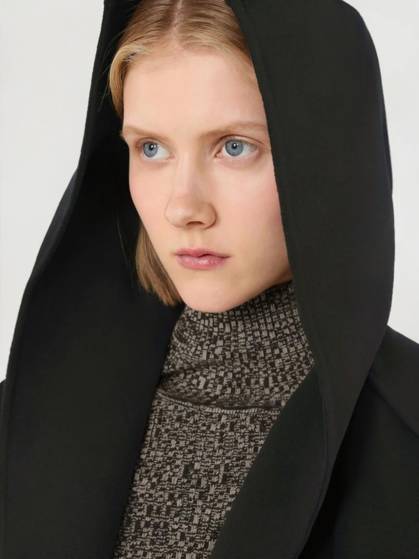 SPORTMAX<BR/>Cappotto over in pura lana - Nero SPXOLMO 013 SPORTMAX 