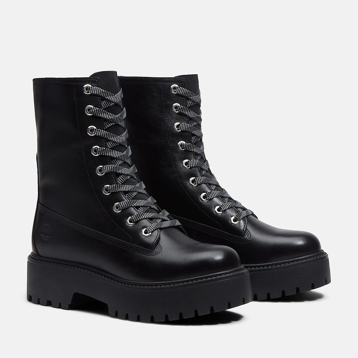 Stivale con Plateau Stone Street Mid da Donna in nero<BR/> TB0A5SAH W021 TIMBERLAND 