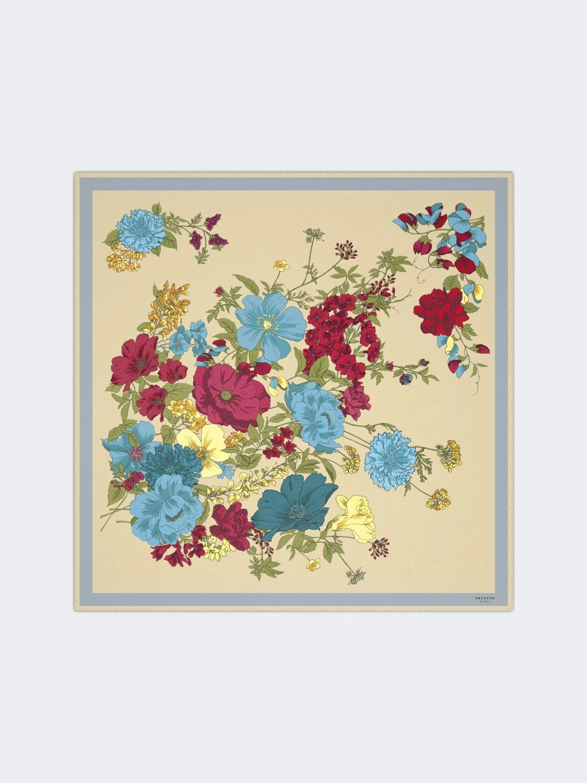 WEEKEND Foulard in twill di seta fantasia - BEIGE WKAONESTORING 001 WEEKEND 