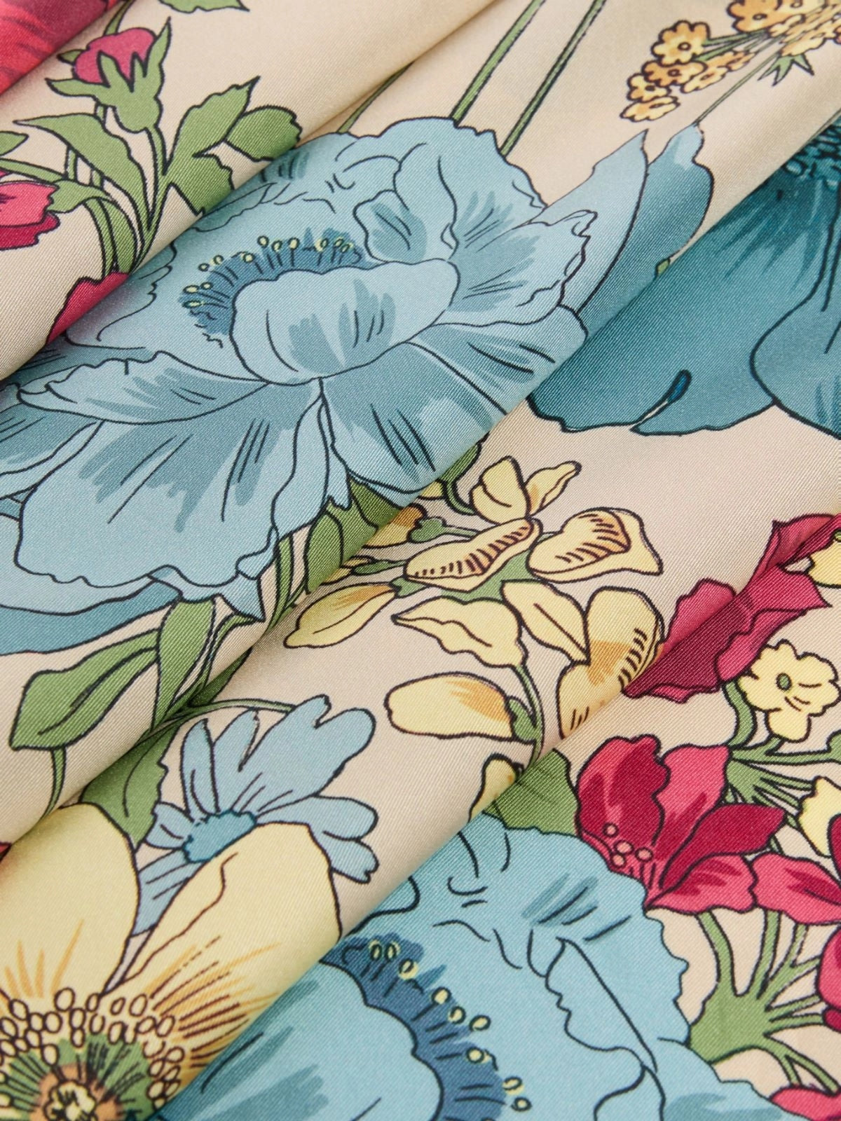 WEEKEND Foulard in twill di seta fantasia - BEIGE WKAONESTORING 001 WEEKEND 