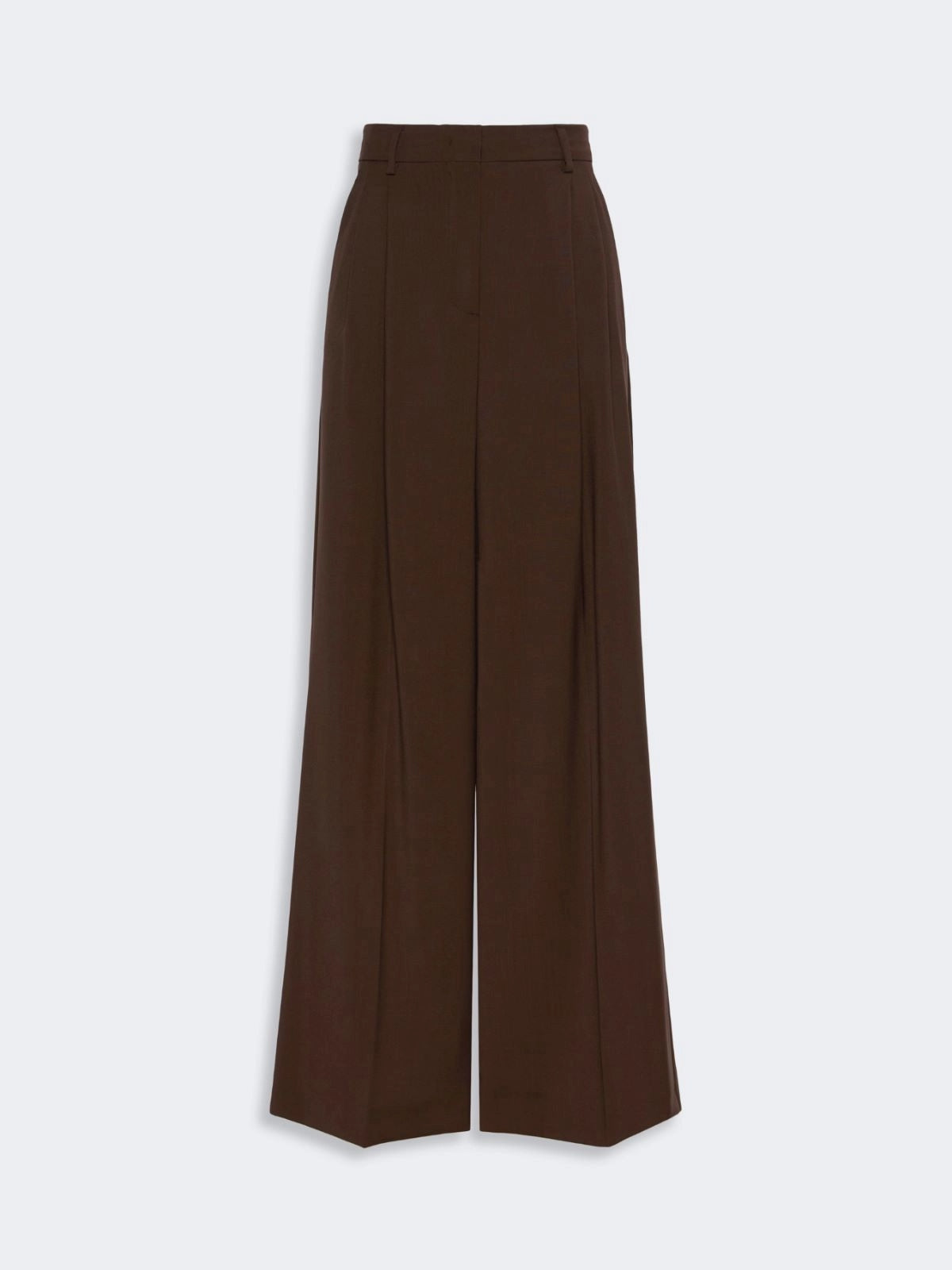 Pantalone in tela di lana - MARRONE SCURO WKDADELFI 013 WEEKEND 