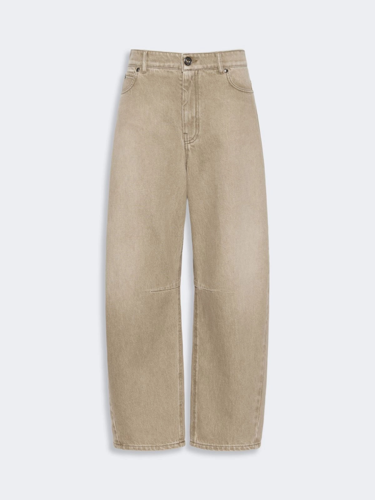 WEEKEND Jeans barrel leg in denim effetto used - BEIGE WKDARCADIA 013 WEEKEND 