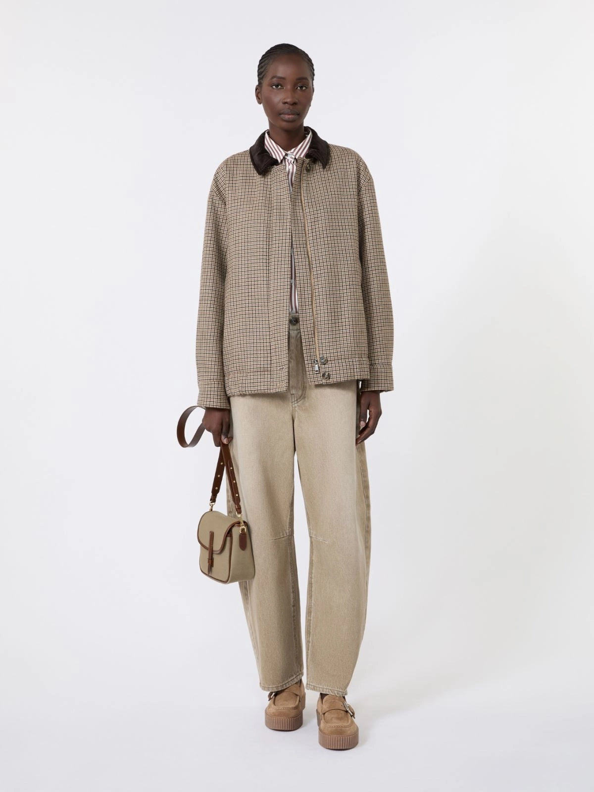 WEEKEND Jeans barrel leg in denim effetto used - BEIGE WKDARCADIA 013 WEEKEND 