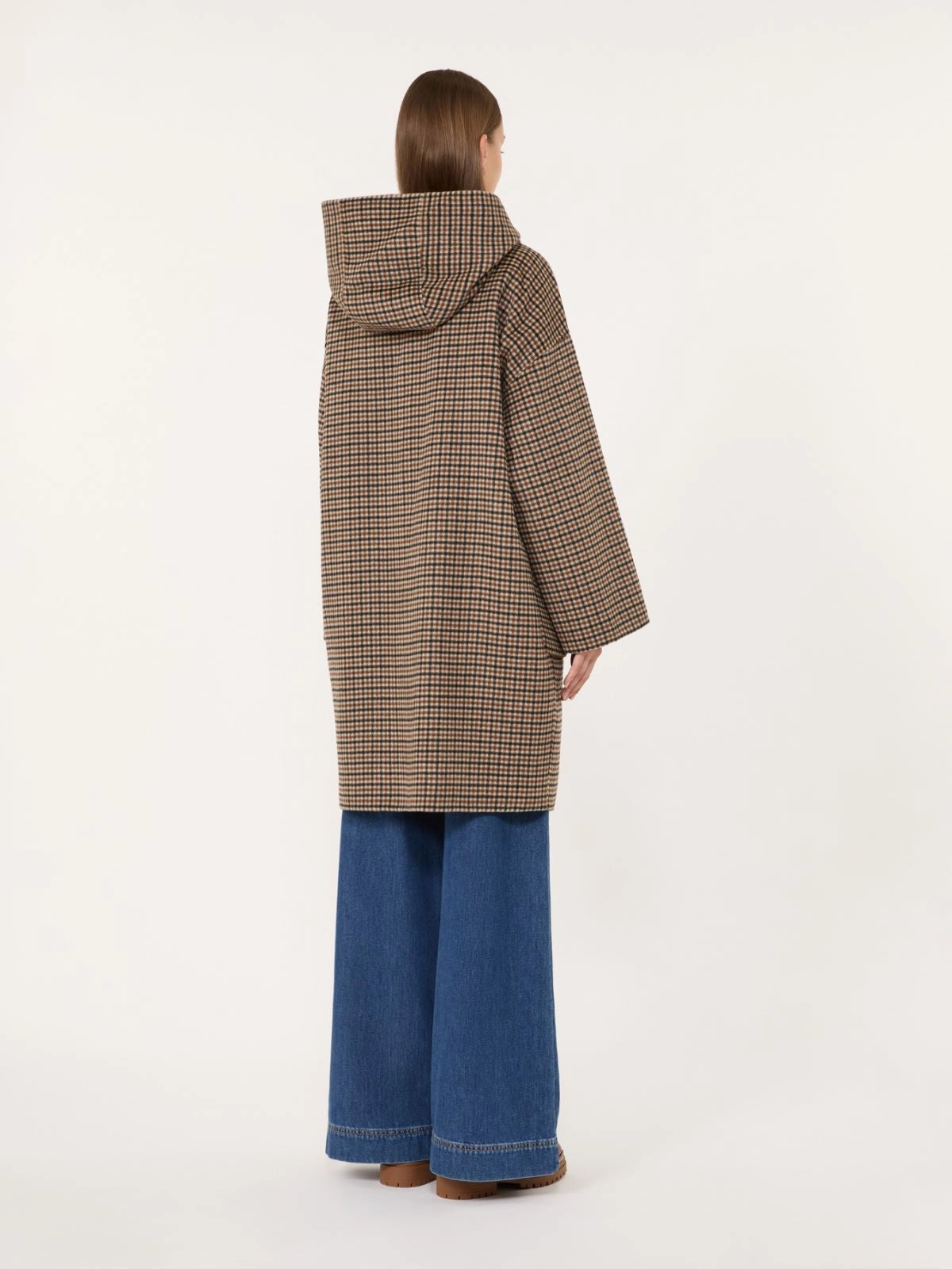 Cappotto in doppio drap di lana - MARRONE<BR/> WKDBALTA 001 WEEKEND 