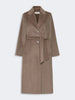WEEKEND Cappotto lungo in orsetto di lana e alpaca - MARRON GLACE'