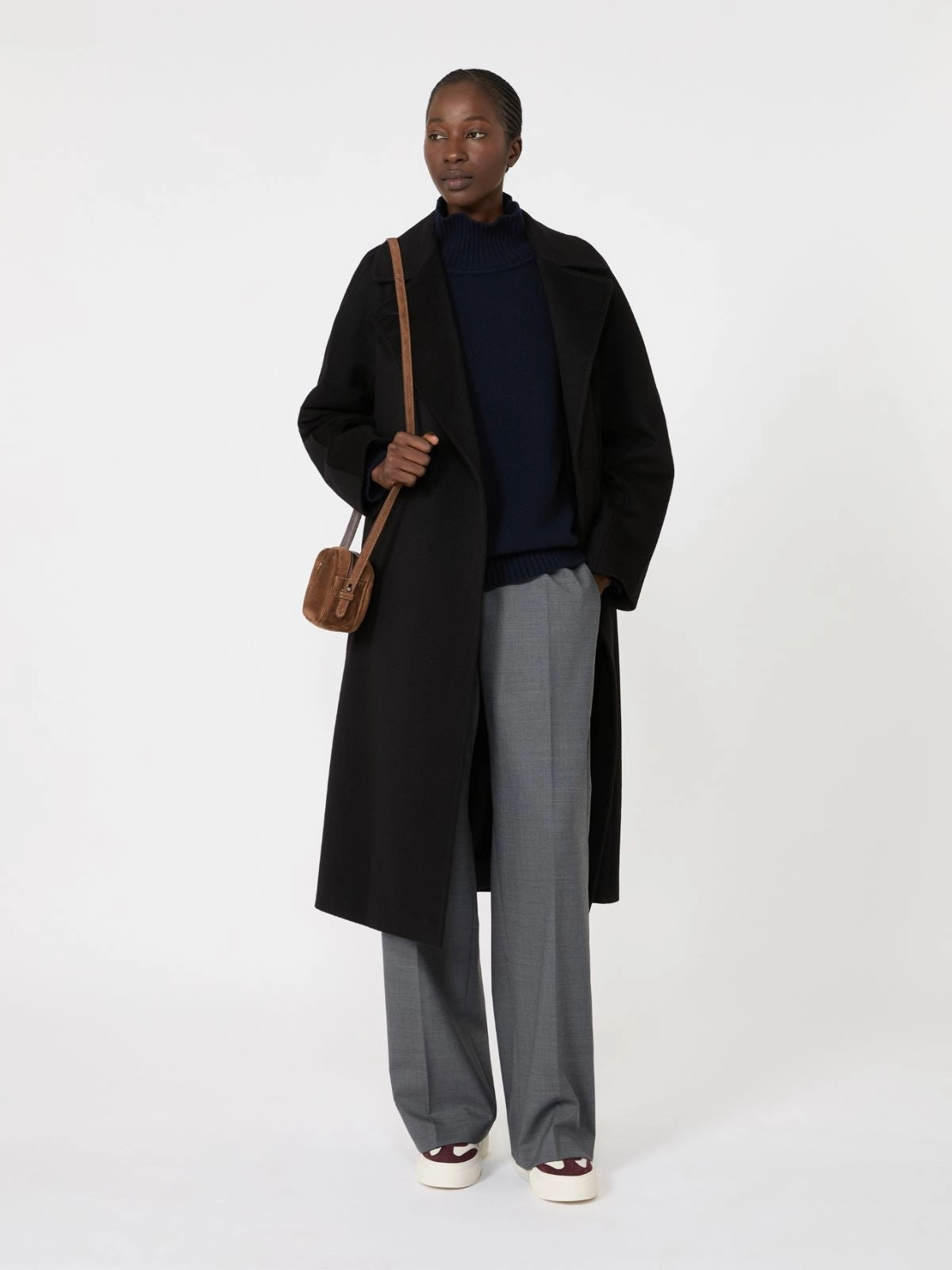 WEEKEND Cappotto in drap di cachemire - NERO WKDCASCIA 010 WEEKEND 