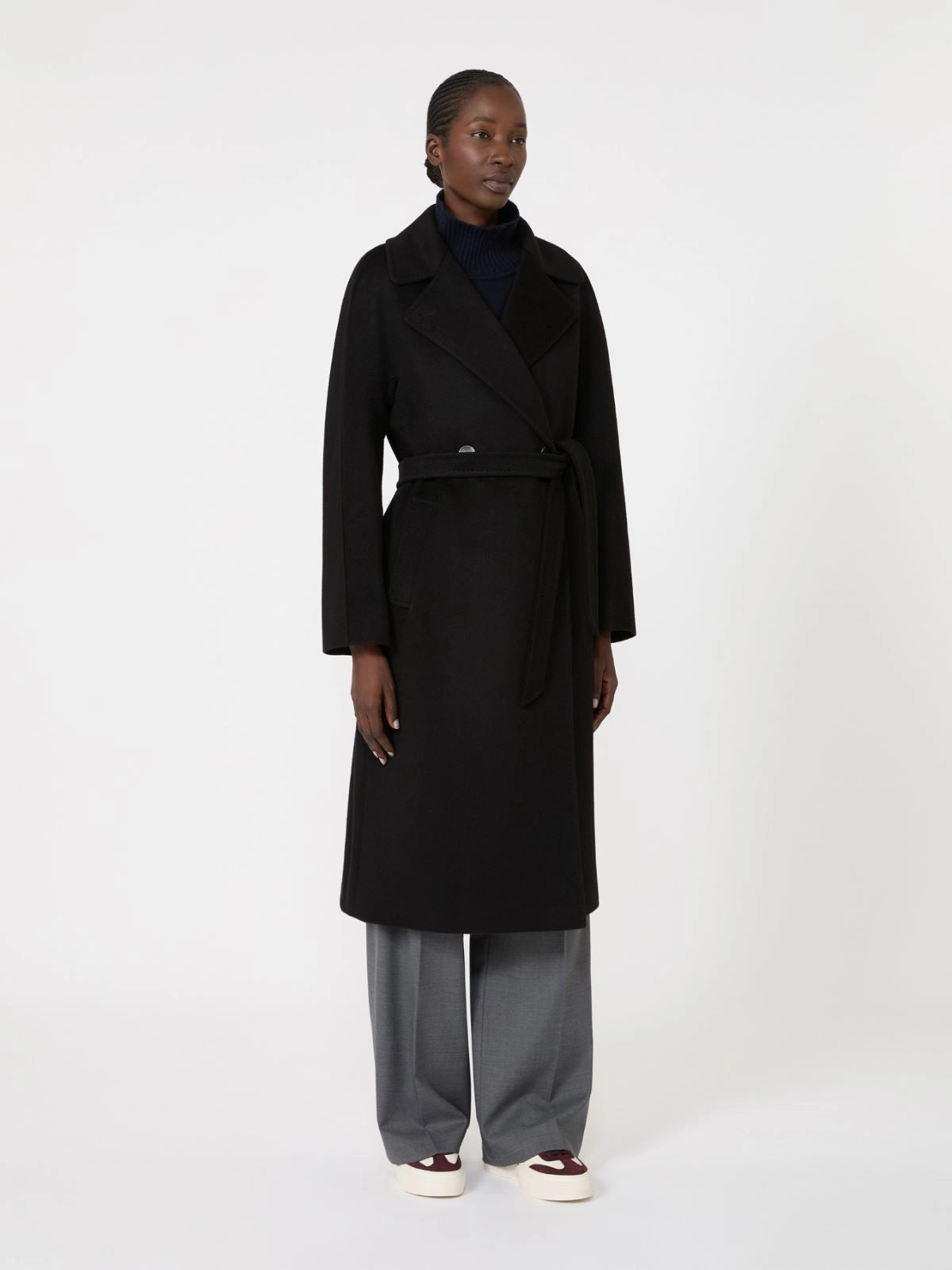 WEEKEND Cappotto in drap di cachemire - NERO WKDCASCIA 010 WEEKEND 