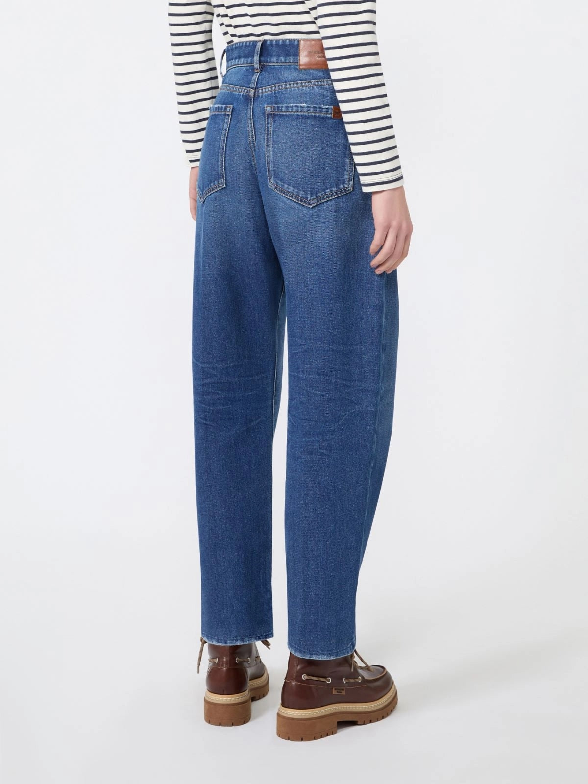 Jeans tapered in denim di cotone - BLU<BR/> WKDCEDRO 008 WEEKEND 