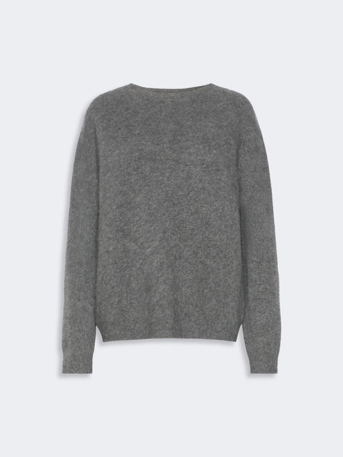 Maglia girocollo in lana e cachemire - GRIGIO SCURO<BR/> WKDECO 003 WEEKEND 