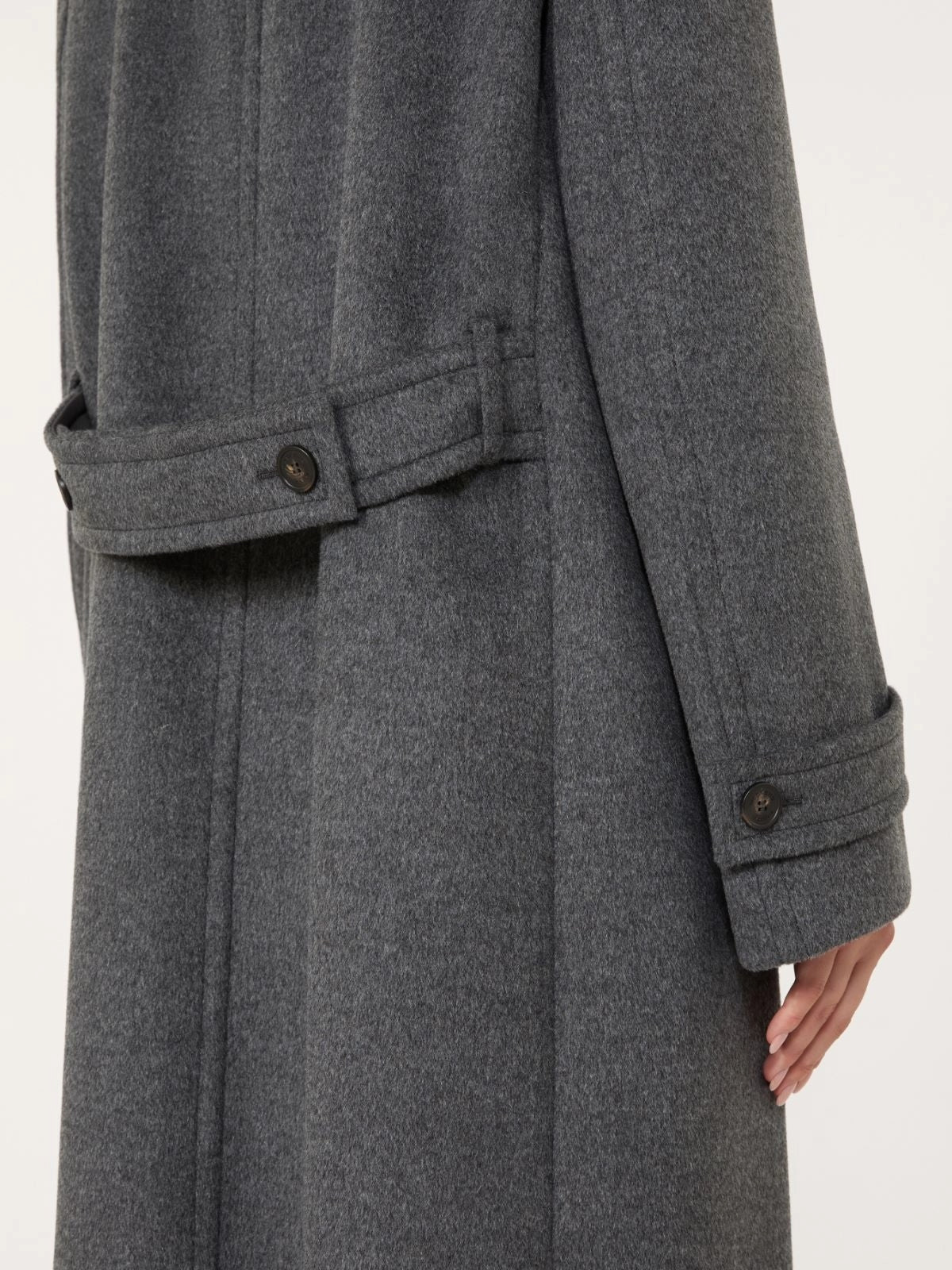 Cappotto in doppio drap di lana - GRIGIO MEDIO WKDEPICA 022 WEEKEND 