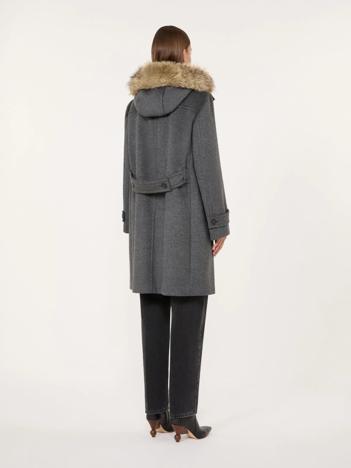Cappotto in doppio drap di lana - GRIGIO MEDIO WKDEPICA 022 WEEKEND 