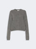 Cardigan in filato di lana e cachemire - GRIGIO SCURO