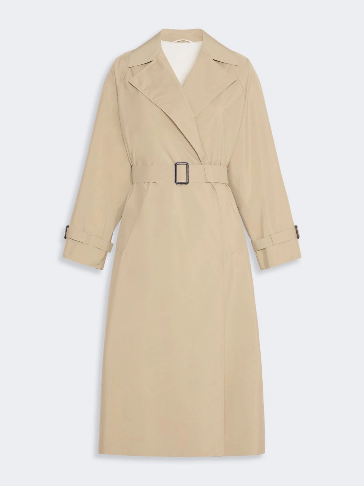 WEEKEND Trench lungo in tela tecnica antigoccia - BEIGE WKDFATTO 001 WEEKEND 