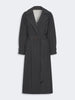 WEEKEND Trench lungo in tela tecnica antigoccia - NERO