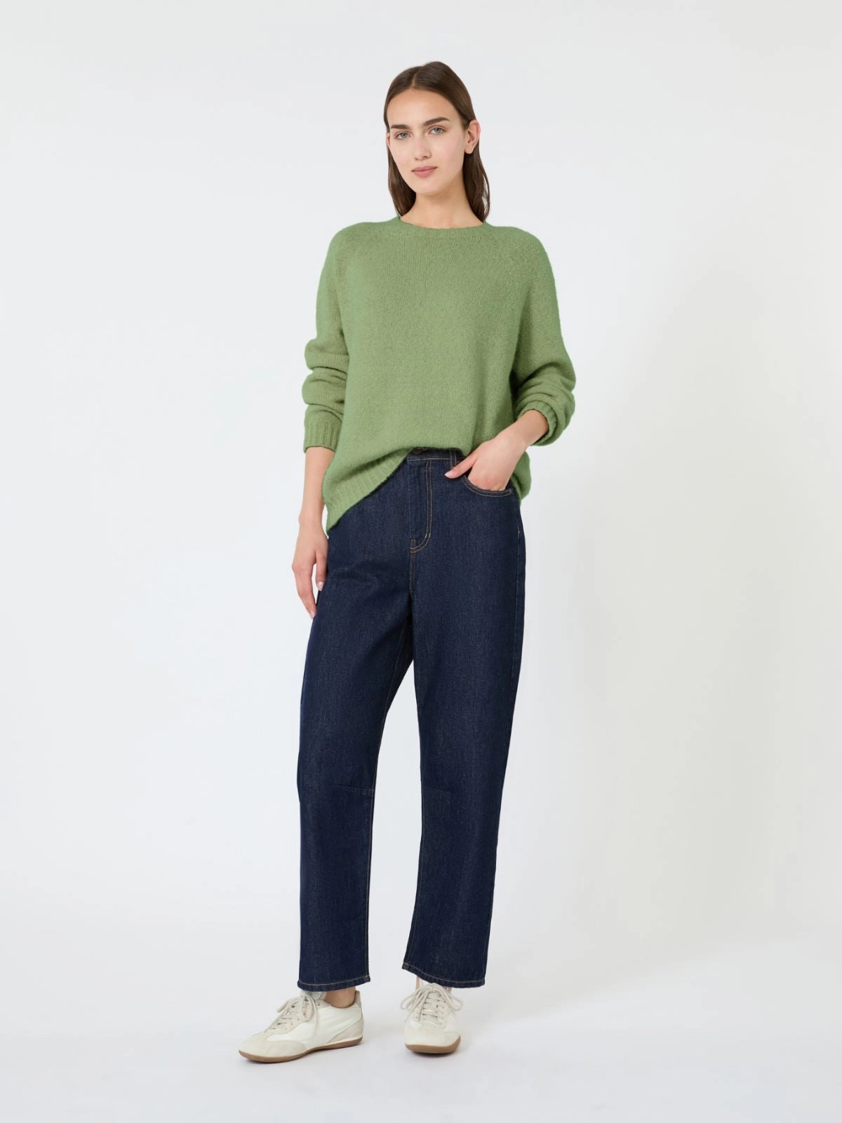 WEEKEND Maglia in alpaca e cotone - VERDE WKDGHIACCI 005 WEEKEND 