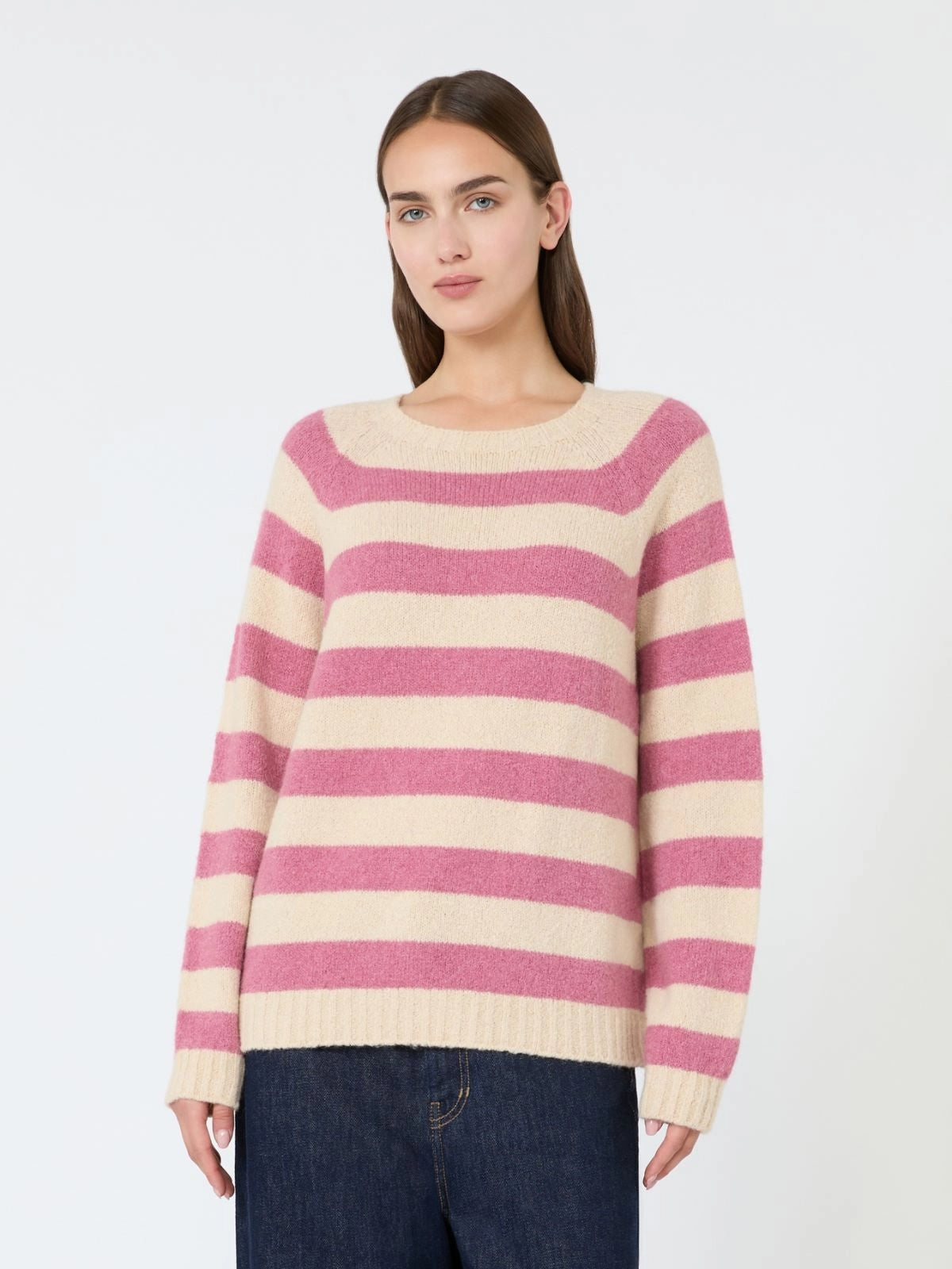 WEEKEND Maglia in alpaca e cotone - LAMPONE<BR/> WKDGHIACCI 008 WEEKEND 