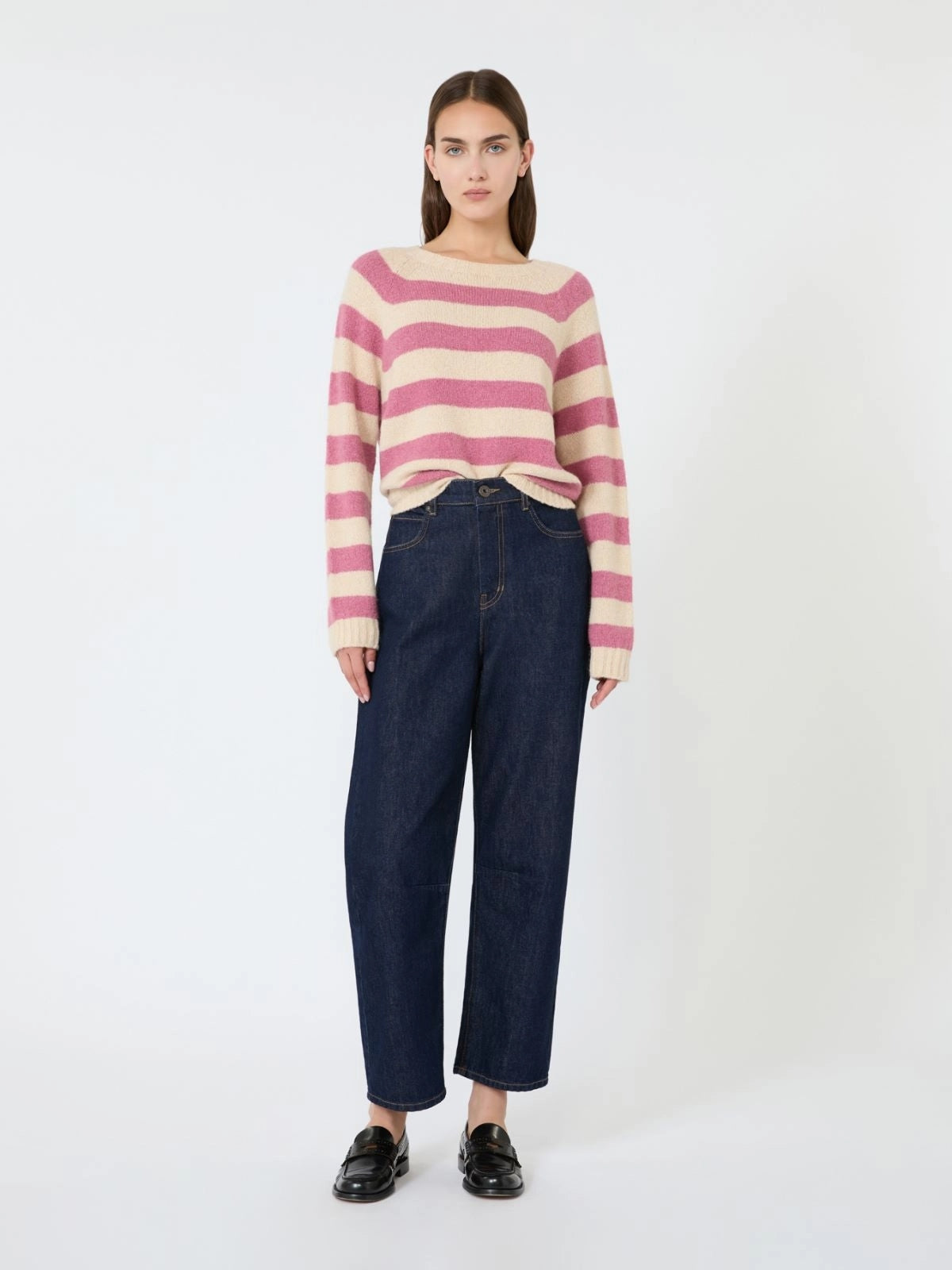 WEEKEND Maglia in alpaca e cotone - LAMPONE<BR/> WKDGHIACCI 008 WEEKEND 