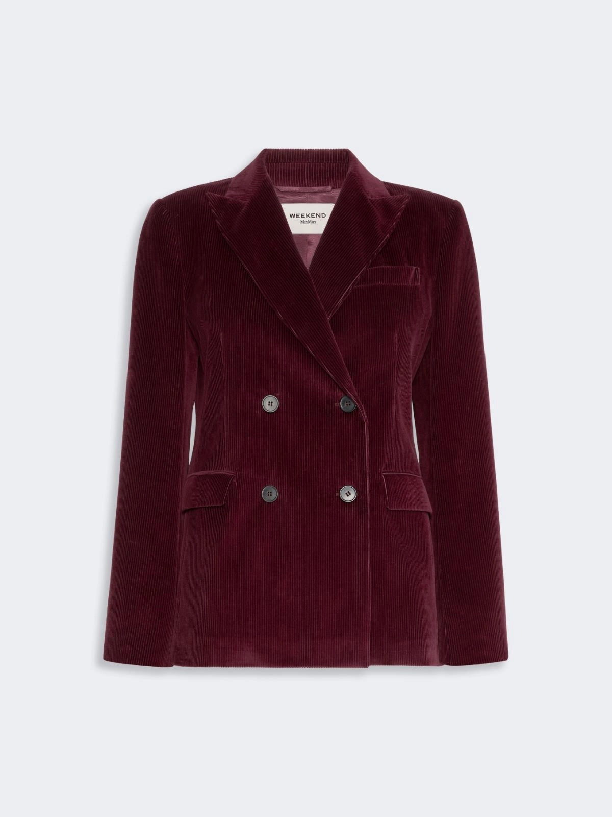 WEEKEND Blazer in velluto di cotone a costine - BORDEAUX<BR/> WKDKATANGA 006 WEEKEND 