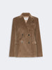 WEEKEND Blazer in velluto di cotone a costine - MARRONE CHIARO