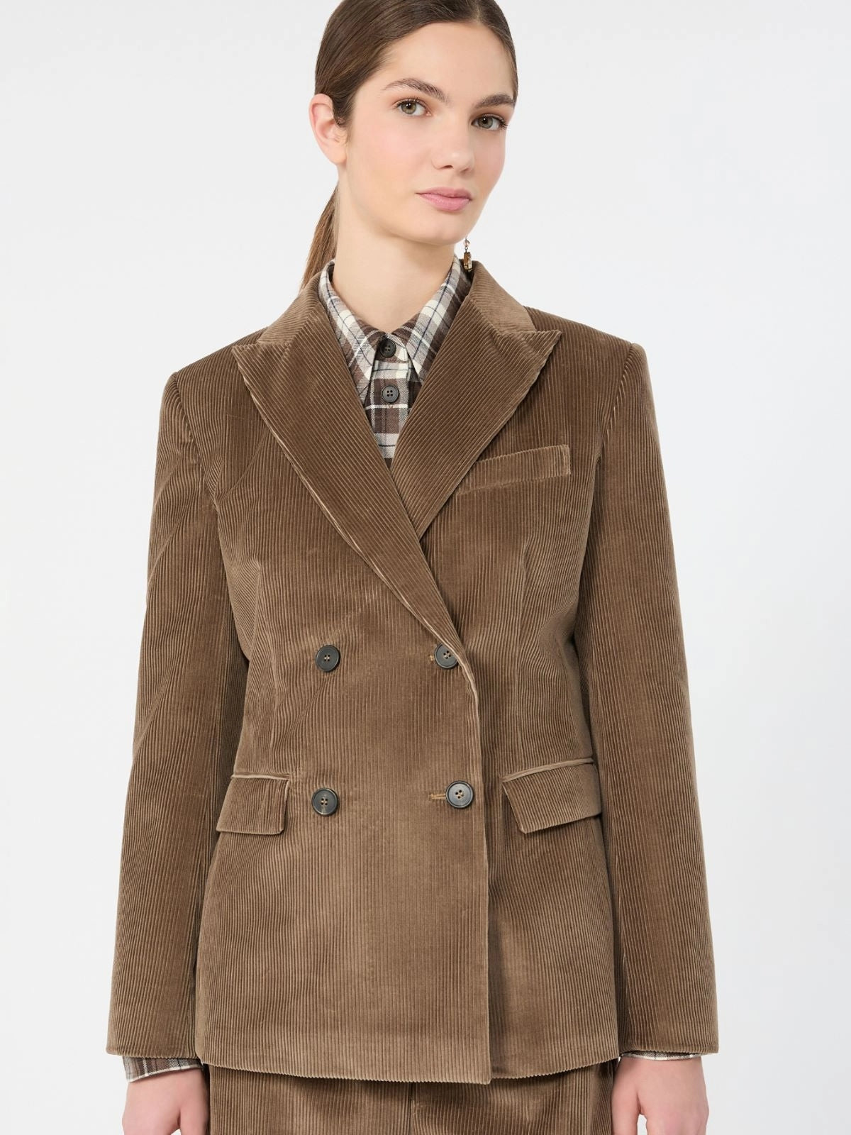 WEEKEND Blazer in velluto di cotone a costine - MARRONE CHIARO WKDKATANGA 023 WEEKEND 